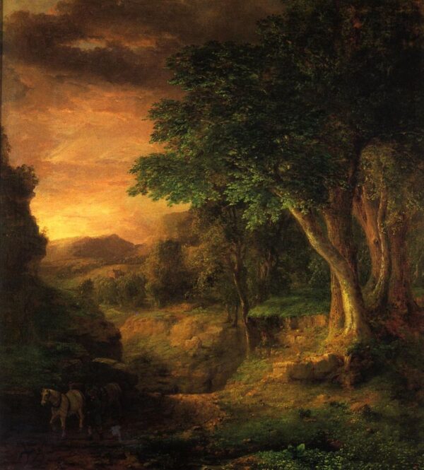 In the Berkshires by George Inness, hand-painted oil painting reproduction
