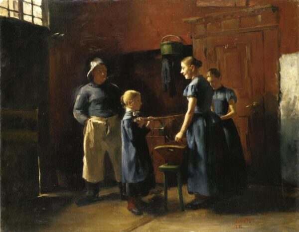 In the Fisherman’s House by Lovis Corinth, hand-painted oil painting reproduction