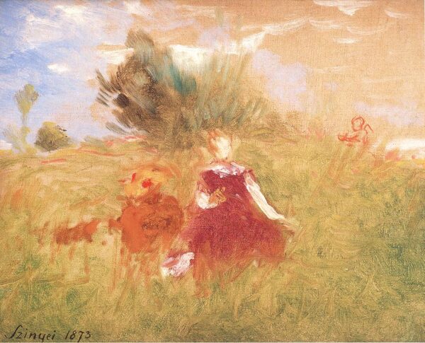 In the Green Grass by Pál Szinyei Merse, hand-painted oil painting reproduction