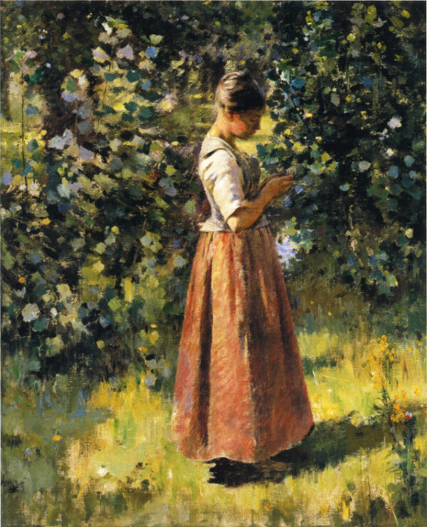 In the Grove by Theodore Robinson, hand-painted oil painting reproduction