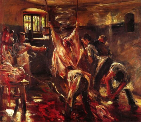 In the Slaughter House by Lovis Corinth, hand-painted oil painting reproduction