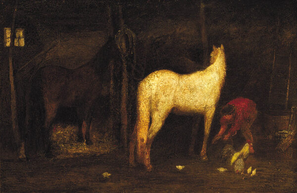In the Stable by Albert Pinkham Ryder, hand-painted oil painting reproduction