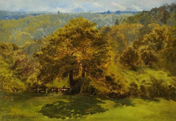 In the Surrey Woods by John Clayton Adams, hand-painted oil painting reproduction