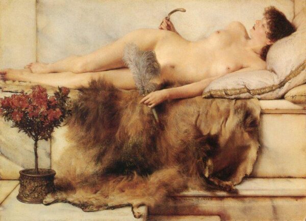 In the Tepidarium by Lawrence Alma-Tadema, hand-painted oil painting reproduction