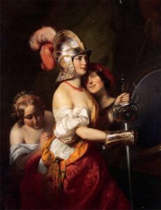 In the Theatre Dressing Room by Friedrich von Amerling, hand-painted oil painting reproduction