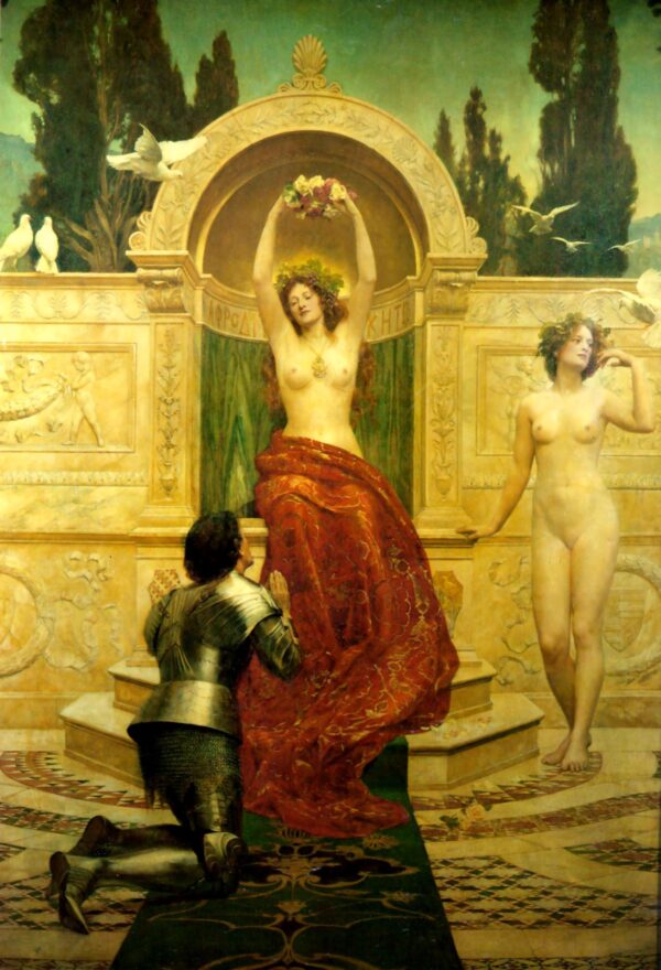 In the Venusberg Tannhauser by John Collier, hand-painted oil painting reproduction