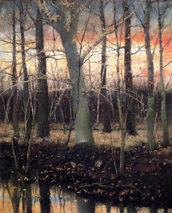 In the Woods by Joseph Decker, hand-painted oil painting reproduction
