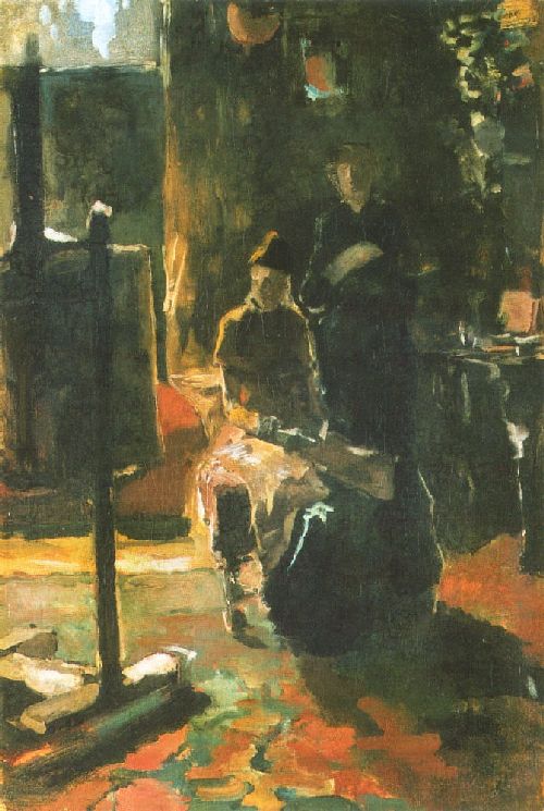 In the workshop by George Hendrik Breitner, hand-painted oil reproduction