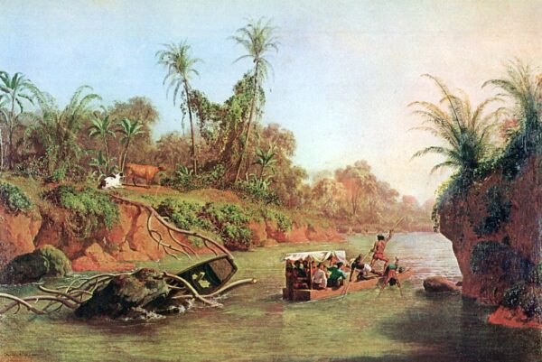 Incident on the Chagres River by Charles Christian Nahl, hand-painted oil reproduction