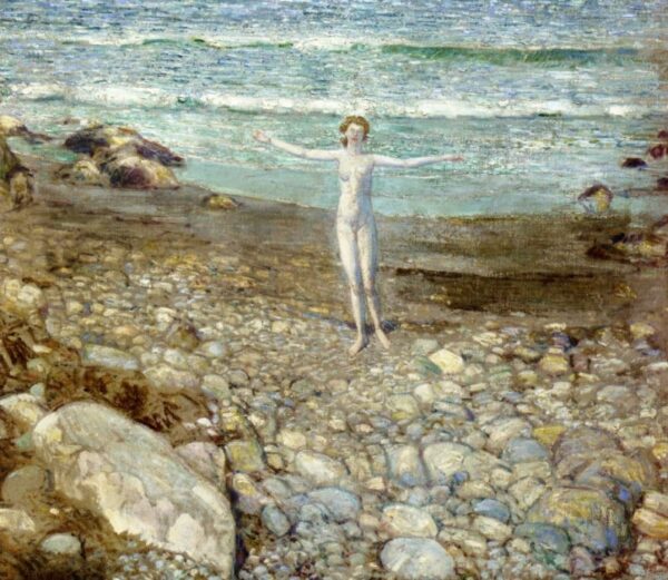 Incoming Tide by Frederick Childe Hassam, hand-painted oil painting reproduction