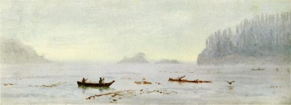 Indian Fisherman by Albert Bierstadt, hand-painted oil painting reproduction