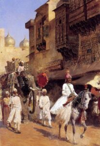 Indian Prince And Parade Cermony by Edwin Lord Weeks, hand-painted oil painting reproduction