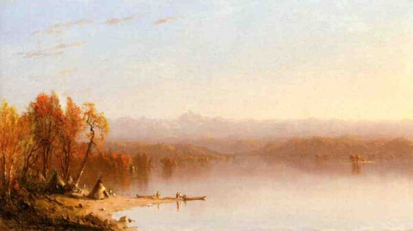 Indian Summer by Sanford Robinson Gifford, hand-painted oil painting reproduction