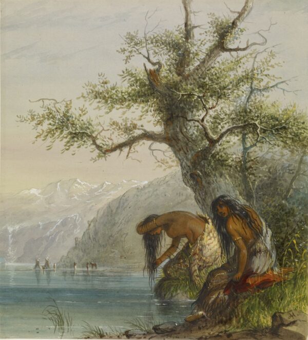 Indian Toilet by Alfred Jacob Miller, hand-painted oil painting reproduction