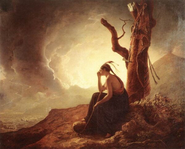 Indian Widow by Joseph Wright, hand-painted oil painting reproduction