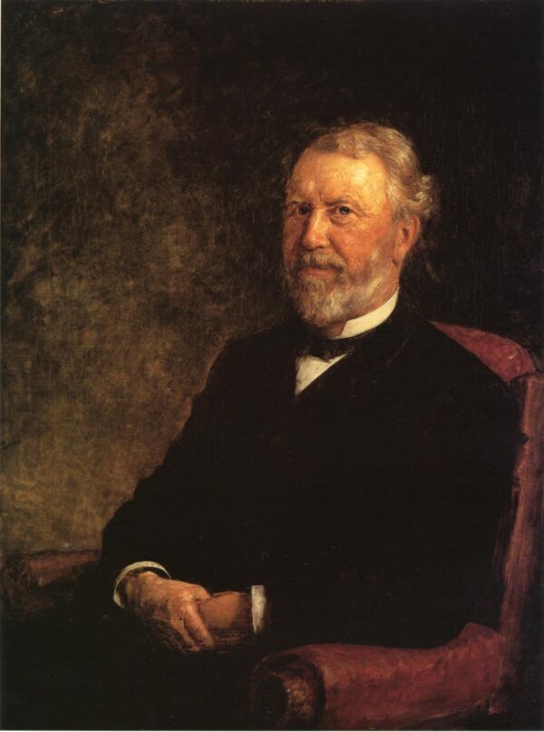 Albert G. Porter, Governor of Indiana by Theodore Clement Steele, hand-painted oil painting reproduction