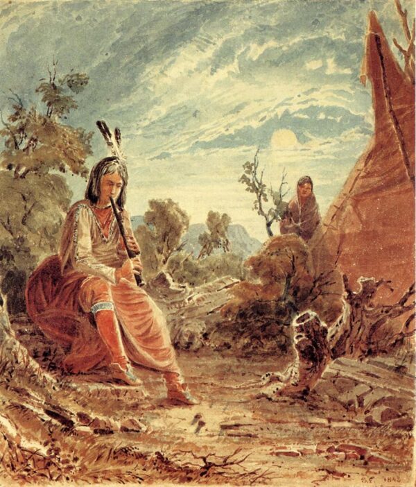 Indians in Camp by Seth Eastman, hand-painted oil painting reproduction