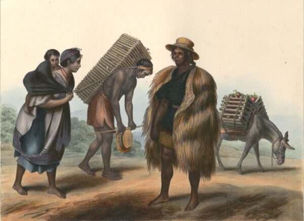 Indios Carboneros by Carl Nebel, hand-painted oil reproduction