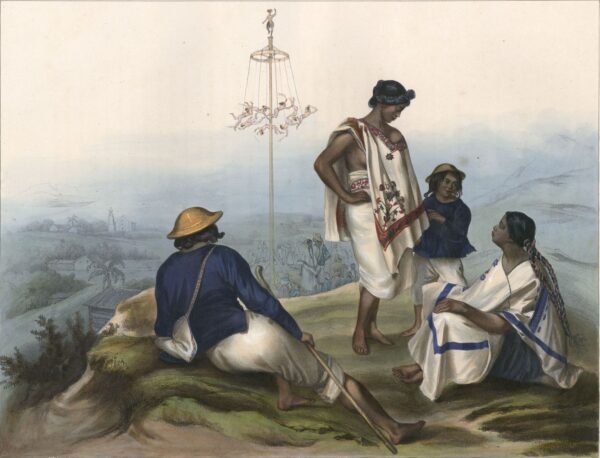 Indios de la Cierra de Guauchinango by Carl Nebel, hand-painted oil painting reproduction