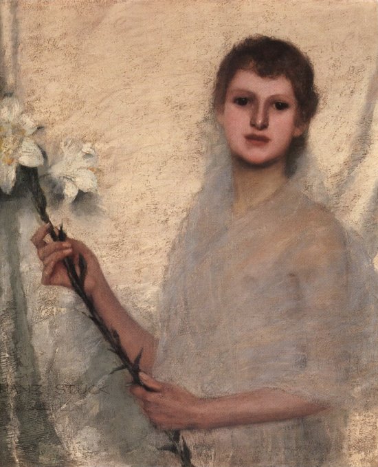 Innocence by Franz von Stuck, hand-painted oil reproduction