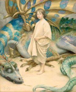 Innocence by Thomas Cooper Gotch, hand-painted oil painting reproduction