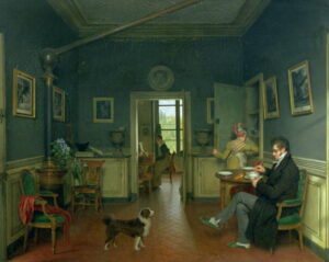 Interior of a Dining Room 1816 by Martin Drolling, hand-painted oil painting reproduction