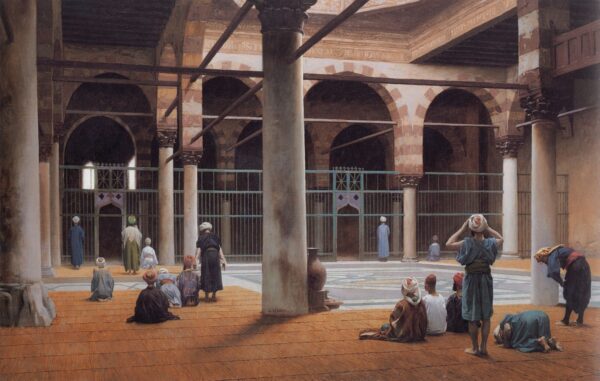 Interior of a Mosque by Jean-Léon Gérôme, hand-painted oil painting reproduction