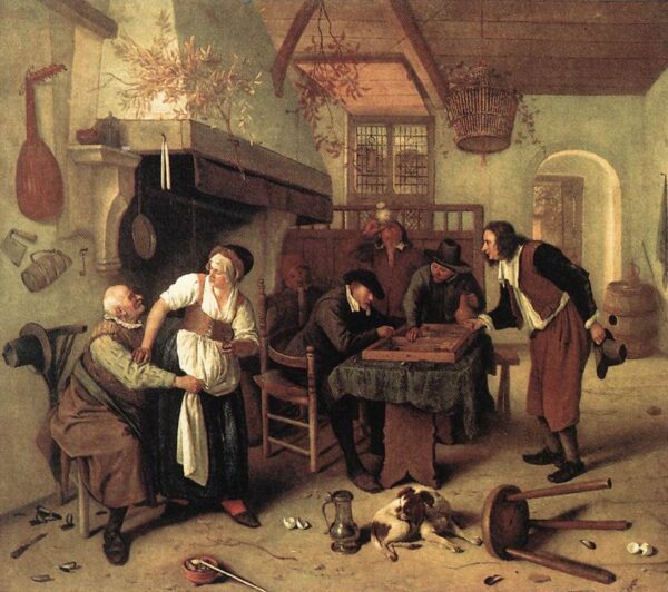 Interior of an Inn by Jan Steen, hand-painted oil painting reproduction