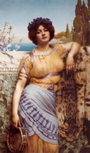 Ionian Dancing Girl by John William Godward, hand-painted oil painting reproduction