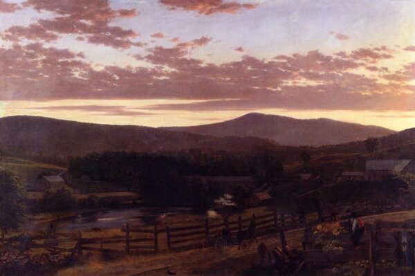 Ira Mountain, Vermont by Frederic Edwin Church, hand-painted oil painting reproduction