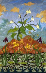 Arums and Purple and Yellow Irises by Paul Ranson, hand-painted oil painting reproduction