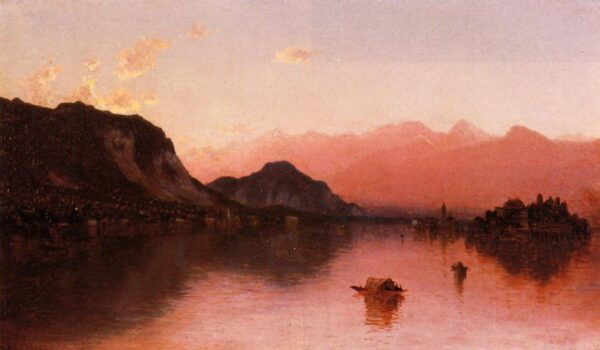 Isola Bella, Lago Maggiore, a Sketch by Sanford Robinson Gifford, hand-painted oil painting reproduction