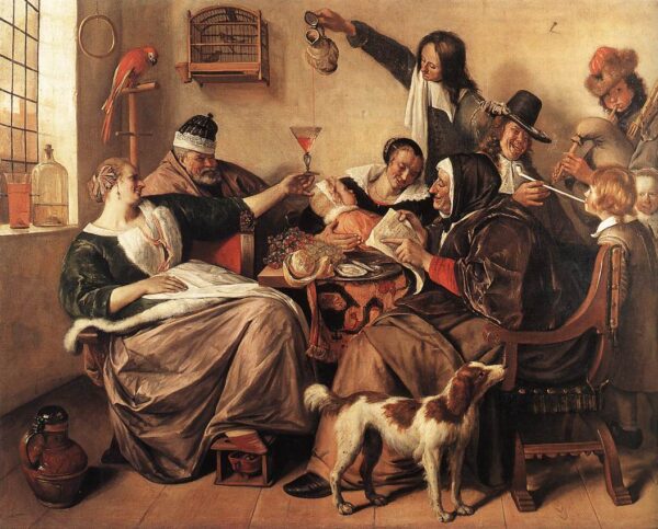 The Way You Hear It Is The Way You Sing It by Jan Steen, hand-painted oil painting reproduction
