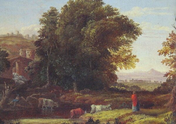 Italian Landscape With Aqueduct by George Inness, hand-painted oil painting reproduction