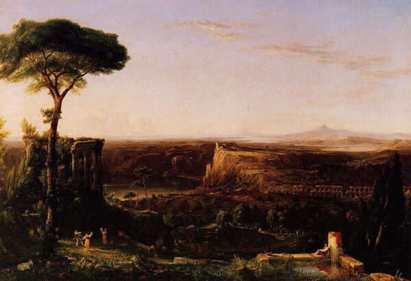 Italian Scene Composition by Thomas Cole, hand-painted oil painting reproduction