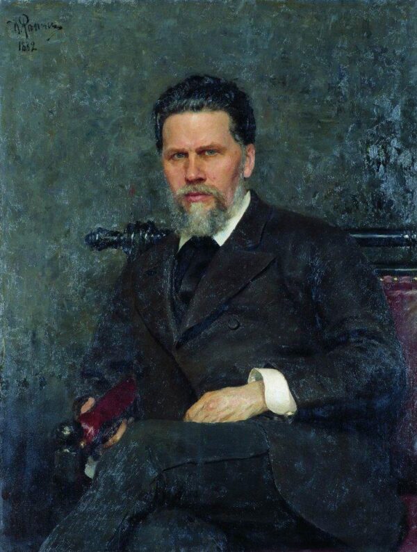 Ivan Nikolayevich Kramskoi by Ilya Repin, hand-painted oil painting reproduction
