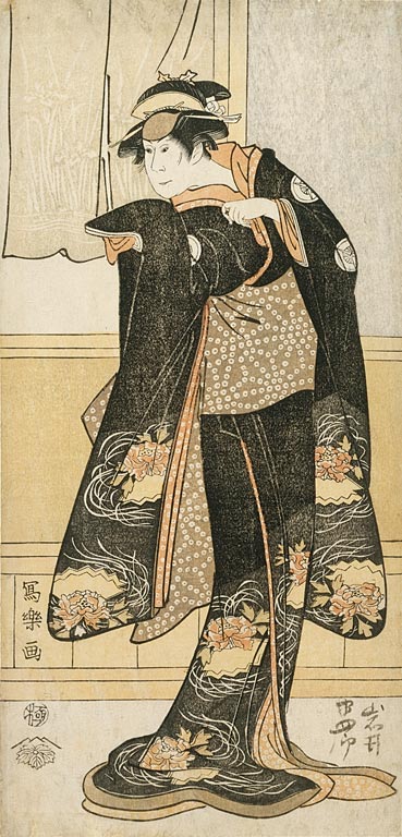 Iwai Hanshiro IV by Toshusai Sharaku, hand-painted oil reproduction