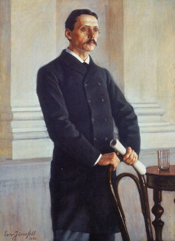 J. R. Danielson-Kalmarin Muotokuva by Eero Järnefelt, hand-painted oil painting reproduction