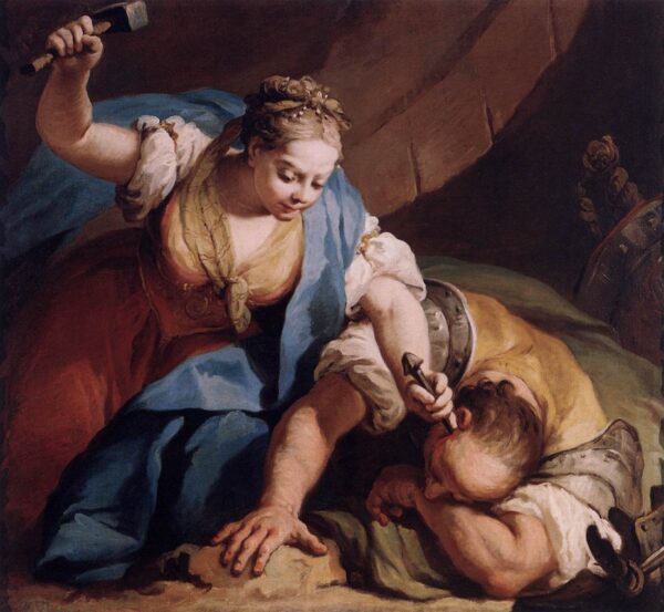 Jael and Sisera by Jacopo Amigoni, hand-painted oil painting reproduction
