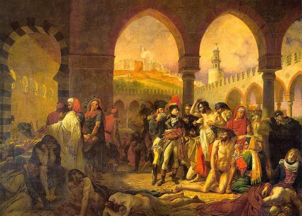 Napoleon in the Pesthouse at Jaffa by Antoine-Jean Gros, hand-painted oil painting reproduction