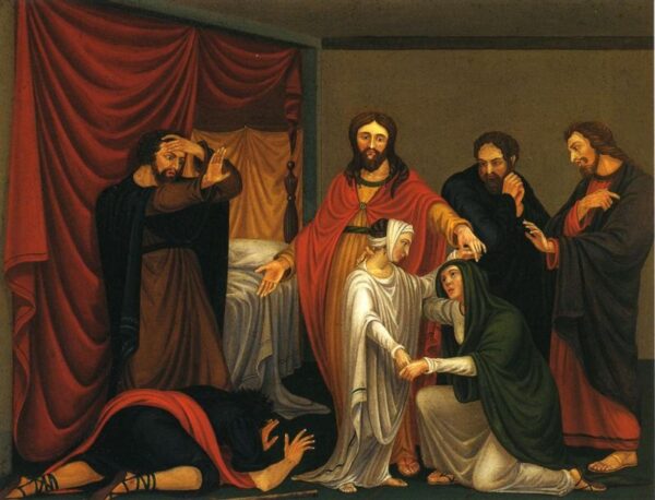 Christ Raising the Daughter of Jairus by William Sidney Mount, hand-painted oil painting reproduction