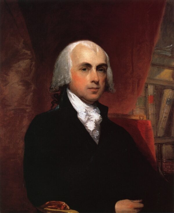 James Madison II by Gilbert Stuart, hand-painted oil painting reproduction