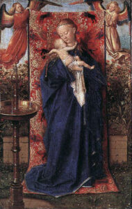 Madonna and Child at the Fountain by Jan van Eyck, hand-painted oil painting reproduction
