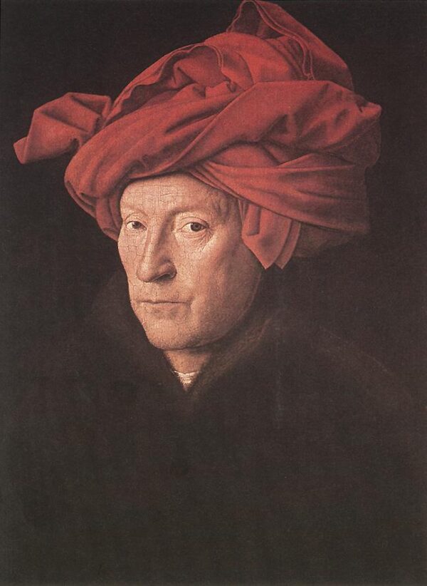 Man in a Turban by Jan van Eyck, hand-painted oil painting reproduction