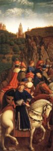 The Ghent Altarpiece The Just Judges by Jan van Eyck, hand-painted oil painting reproduction