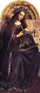 The Ghent Altarpiece Virgin Mary by Jan van Eyck, hand-painted oil painting reproduction