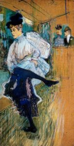 Jane Avril bailando by Toulouse-Lautrec, hand-painted oil painting reproduction