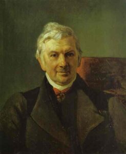 Portrait of the Professor of the Moscow Medical Academy Janish by Karl Briullov, hand-painted oil painting reproduction