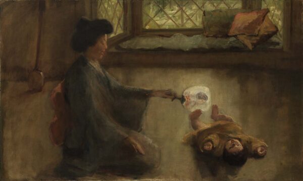 Japanese Lullaby by Alice Pike Barney, hand-painted oil painting reproduction