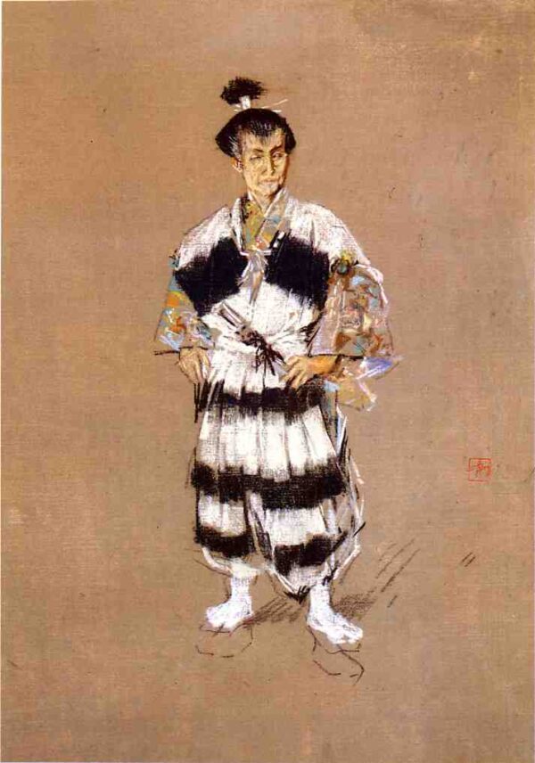 Japanese Samurai by Robert Frederick Blum, hand-painted oil painting reproduction